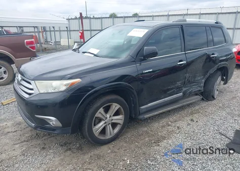 2012 Toyota Highlander Limited V6 z USA, uszkodzony, nr VIN 5TDYK3EH5CS087859